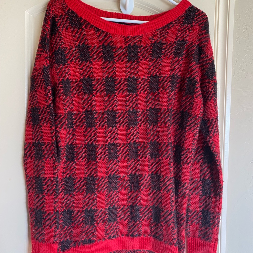 Buffalo Plaid Express Sweater